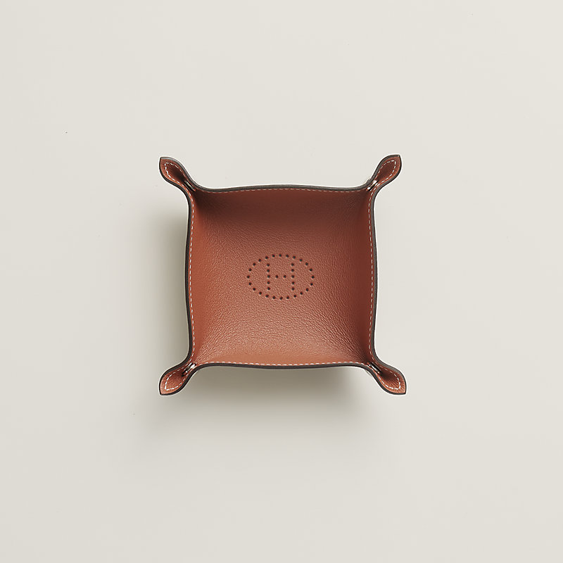 Mises et Relances Desk mini change tray - Orange | Hermès Mainland